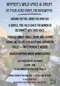 AUGUST 27th Women’s Wild Voice & Drum